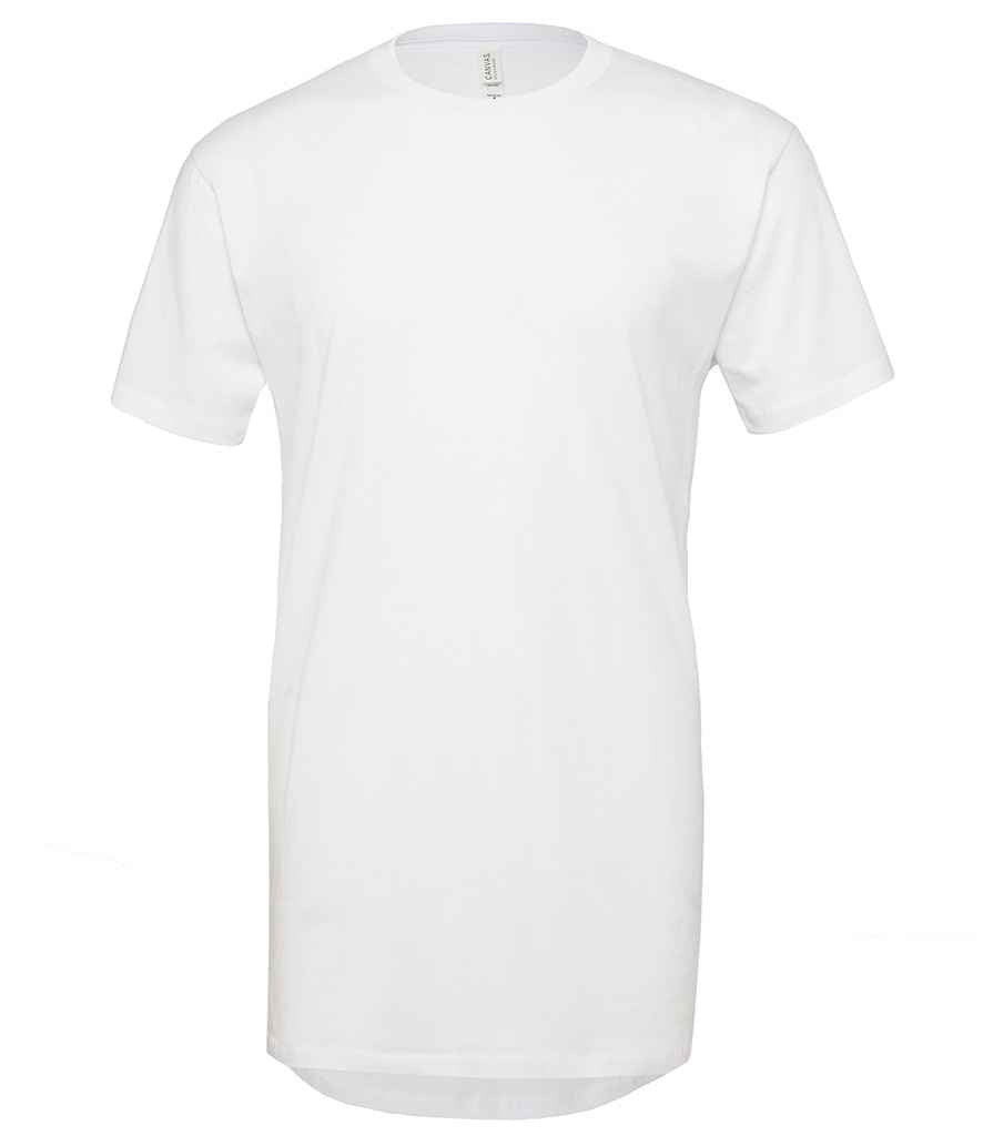 Canvas Long Body Urban T-Shirt | White - Image 2