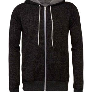 Canvas Unisex Full Zip Hoodie | Dark Grey
