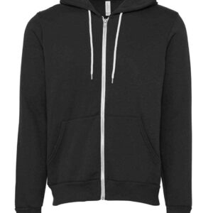 Canvas Unisex Full Zip Hoodie | DTG Dark Grey