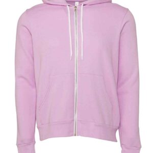 Canvas Unisex Full Zip Hoodie | Lilac