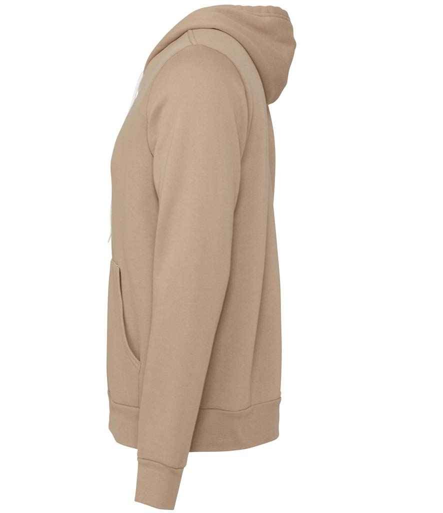 Canvas Unisex Full Zip Hoodie | Tan - Image 3