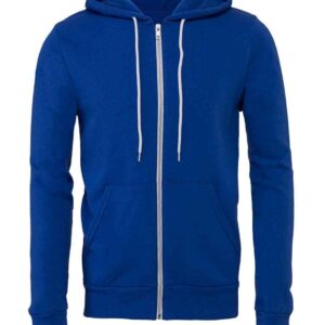 Canvas Unisex Full Zip Hoodie | True Royal
