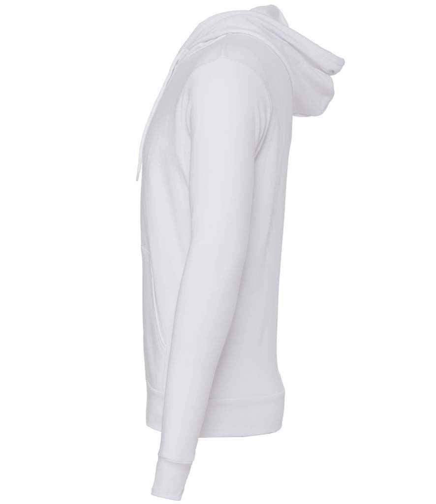 Canvas Unisex Full Zip Hoodie | White - Image 3