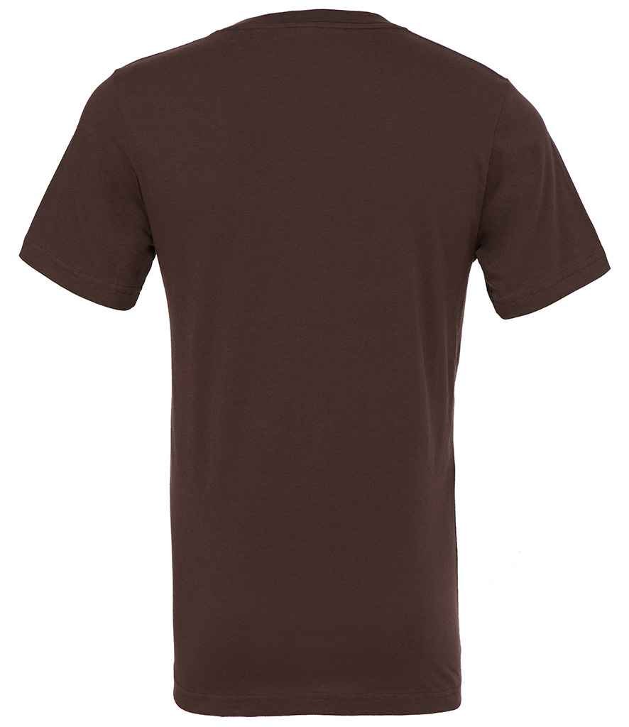 Canvas Unisex Jersey V Neck T-Shirt | Brown - Image 2
