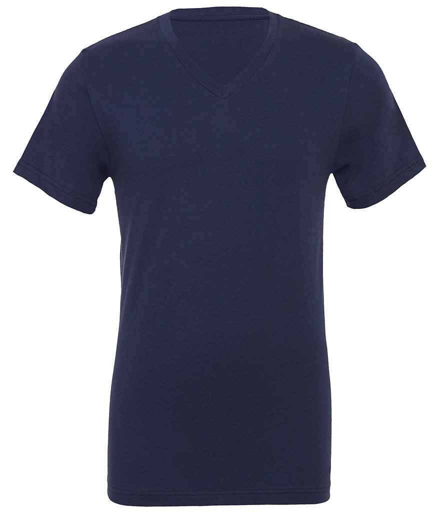 Canvas Unisex Jersey V Neck T-Shirt | Navy