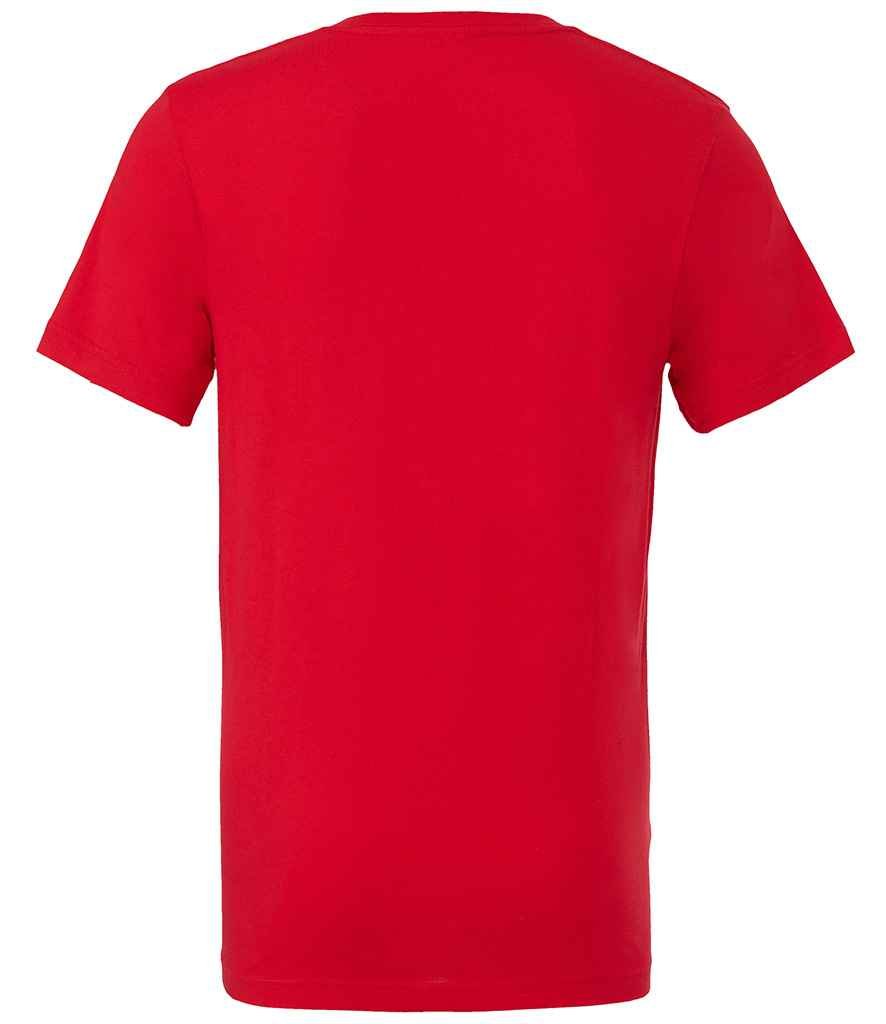 Canvas Unisex Jersey V Neck T-Shirt | Red - Image 2