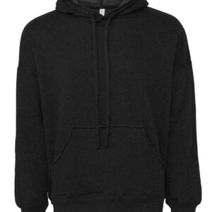 Canvas Unisex Raw Seam Hoodie | Black Heather