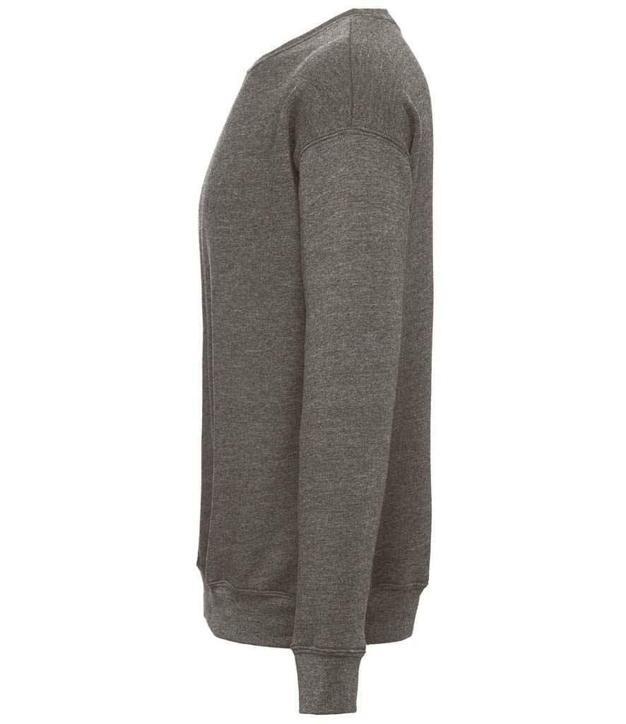 Canvas Unisex Sponge Fleece Drop Shoulder Sweatshirt | Deep Heather - Image 3
