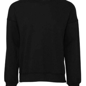Canvas Unisex Sponge Fleece Drop Shoulder Sweatshirt | DTG Black