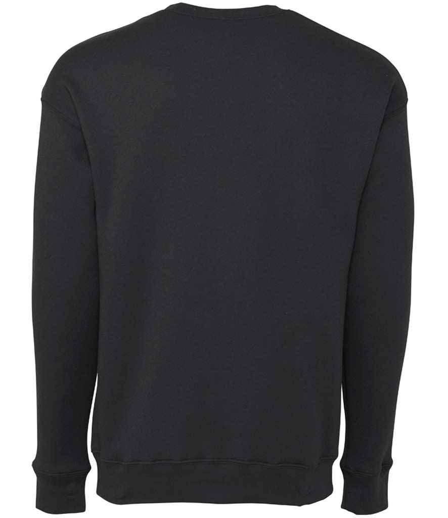 Canvas Unisex Sponge Fleece Drop Shoulder Sweatshirt | DTG Dark Grey - Image 2