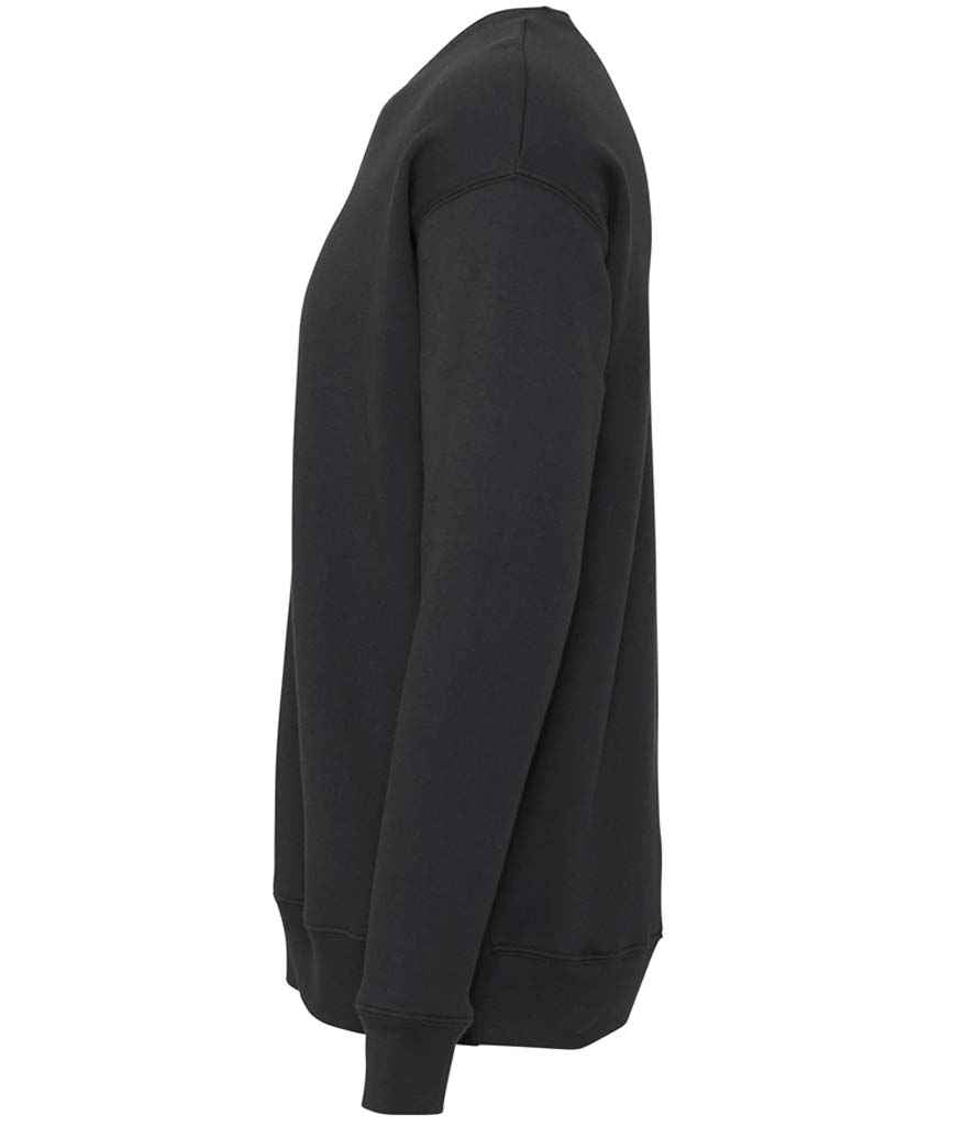 Canvas Unisex Sponge Fleece Drop Shoulder Sweatshirt | DTG Dark Grey - Image 3