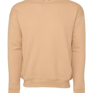 Canvas Unisex Sponge Fleece Drop Shoulder Sweatshirt | Heather Sand Dune