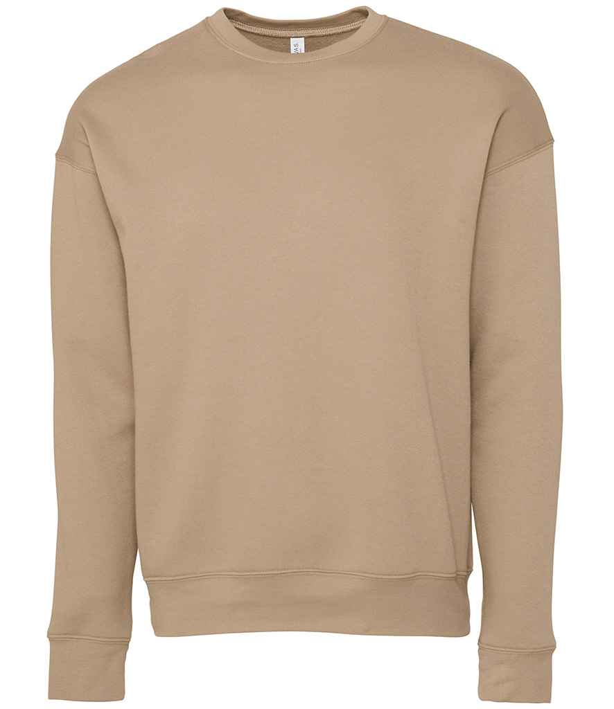 Canvas Unisex Sponge Fleece Drop Shoulder Sweatshirt | Tan