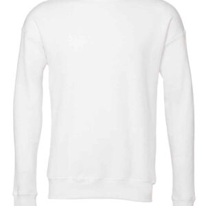Canvas Unisex Sponge Fleece Drop Shoulder Sweatshirt | White