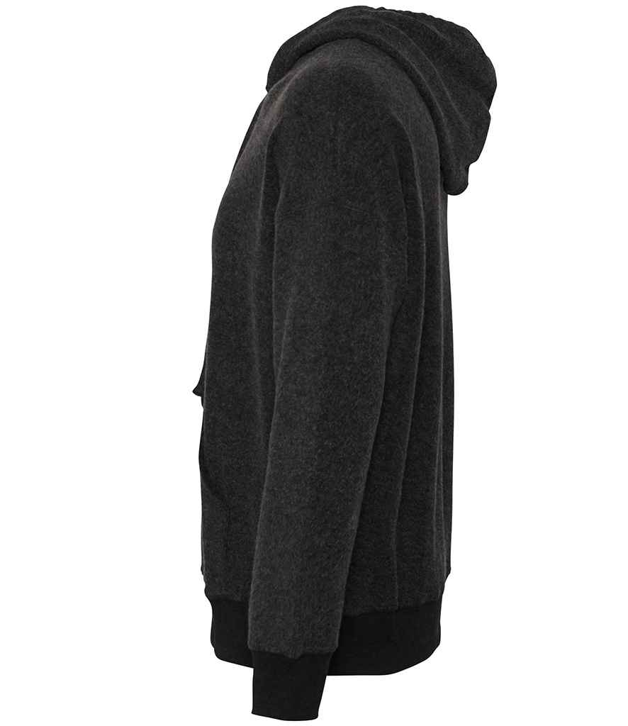 Canvas Unisex Sueded Hoodie | Black Heather - Image 3