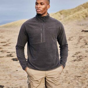 Craghoppers Expert Active Half Zip Knitted Fleece | Carbon Grey Marl