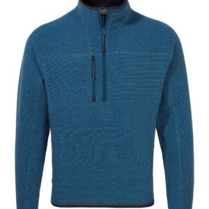 Craghoppers Expert Active Half Zip Knitted Fleece | Poseidon Blue Marl