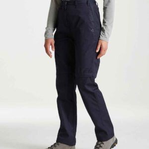 Craghoppers Expert Ladies Kiwi Convertible Trousers | Dark Navy