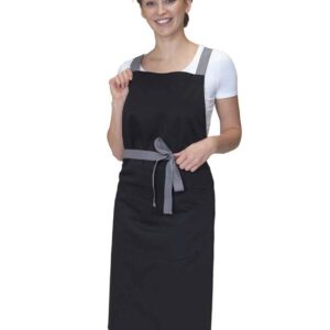 Dennys Cross Back Apron | Black