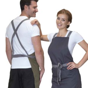 Dennys Cross Back Apron | Olive Green