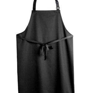 Dennys Polyester Bib Apron | Black