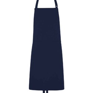 Dennys Polyester Bib Apron with Pocket | Navy