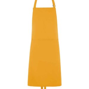 Dennys Polyester Bib Apron with Pocket | Sunflower