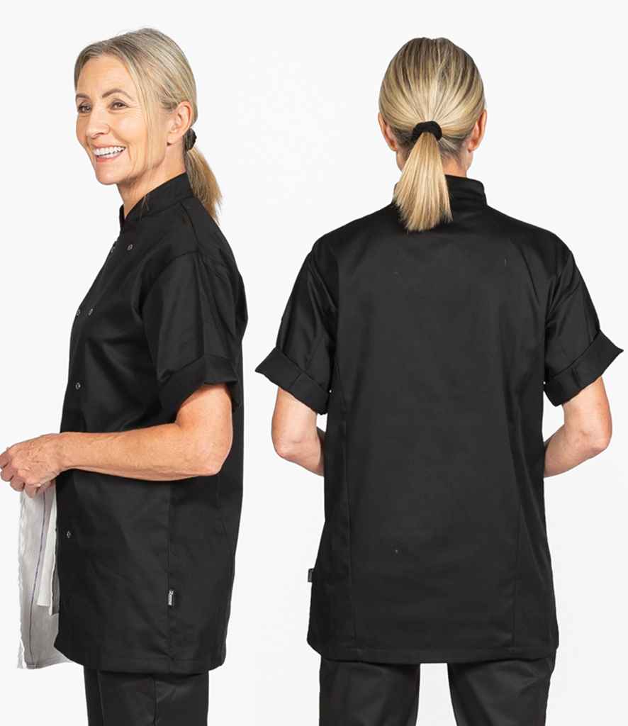 Dennys Short Sleeve Chef's Jacket | Black - Image 2