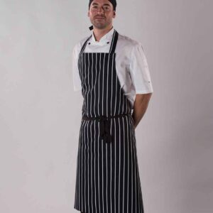 Dennys Stripe Bib Apron | Navy/White