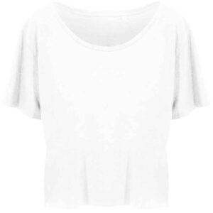 Ecologie Ladies Daintree EcoViscose Cropped T-Shirt | Arctic White
