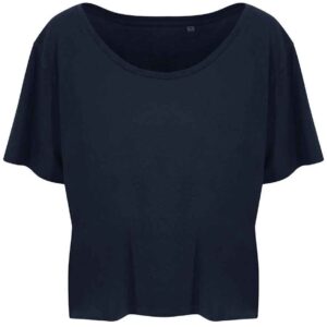 Ecologie Ladies Daintree EcoViscose Cropped T-Shirt | Navy