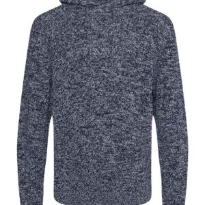 Ecologie Unisex Iguazu Sustainable Knitted Hoodie | Navy/Heather Grey