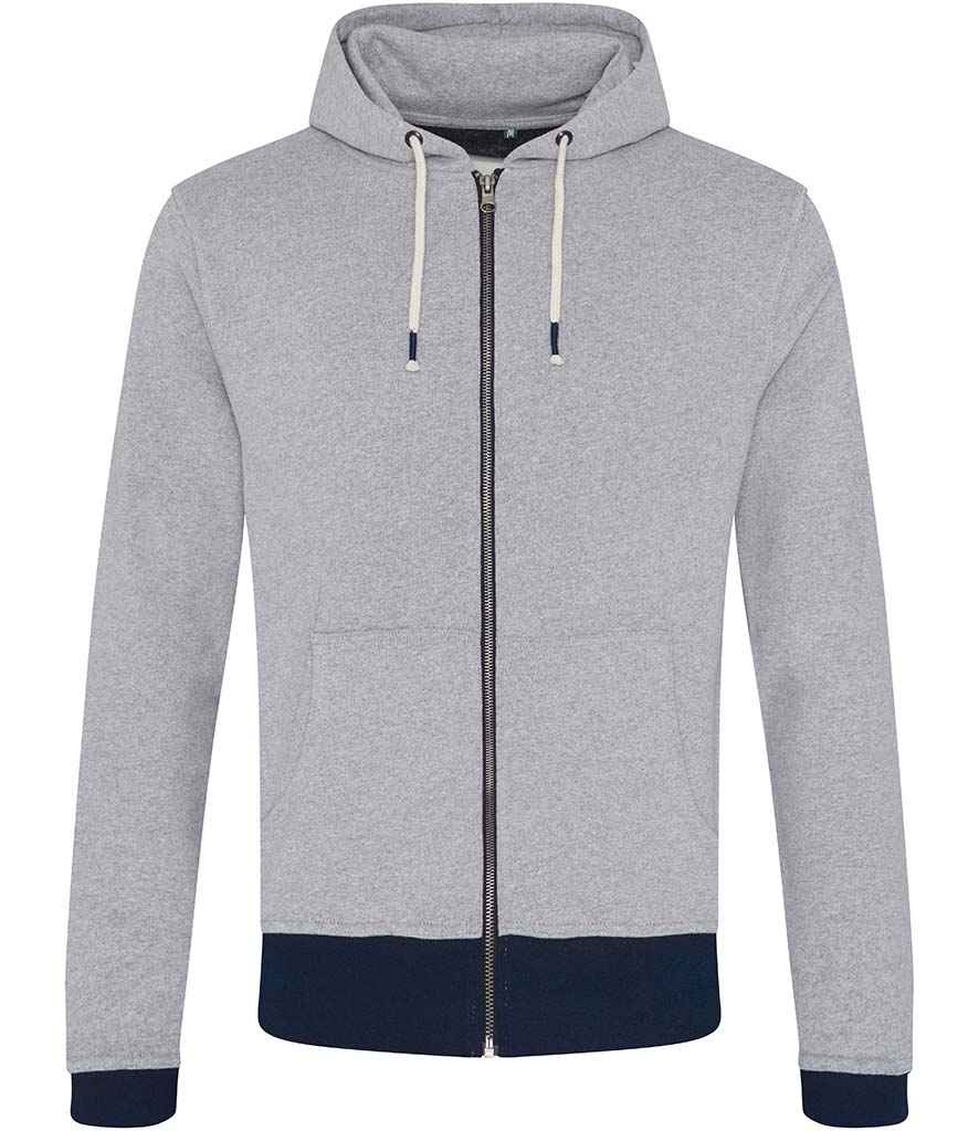 Ecologie Unisex Okavango Sustainable Zoodie | Heather Grey/Navy - Image 2