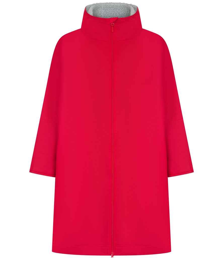 Finden and Hales Adults All Weather Robe | Red