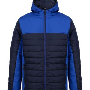 Finden and Hales Contrast Padded Jacket | Navy/Royal Blue