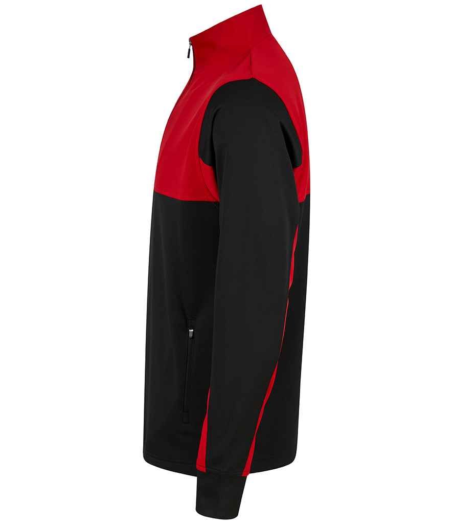 Finden and Hales Kids 1/4 Zip Tracksuit Top | Black/Red - Image 3