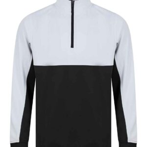 Finden and Hales Kids 1/4 Zip Tracksuit Top | Black/White