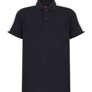 Finden and Hales Kids Contrast Panel Piqué Polo Shirt | Navy/White