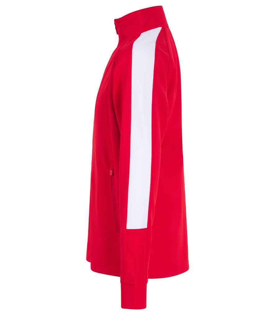Finden and Hales Kids Knitted Tracksuit Top | Red/White - Image 4