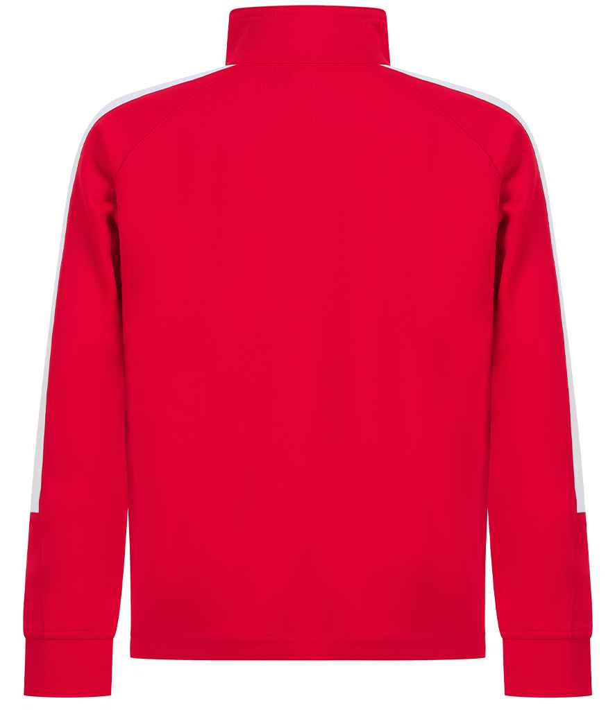 Finden and Hales Kids Knitted Tracksuit Top | Red/White - Image 3