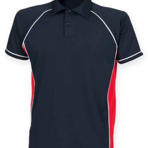 Finden and Hales Kids Performance Piped Polo Shirt | Navy/Red/White