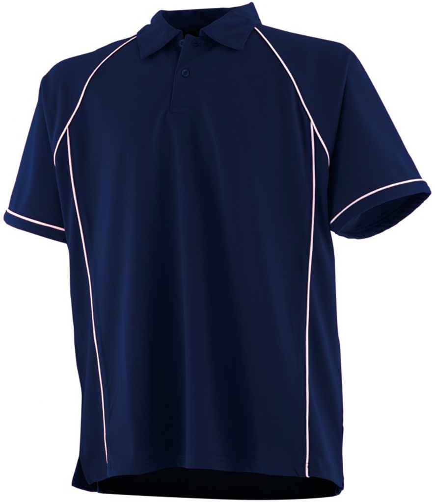Finden and Hales Kids Performance Piped Polo Shirt | Navy/White