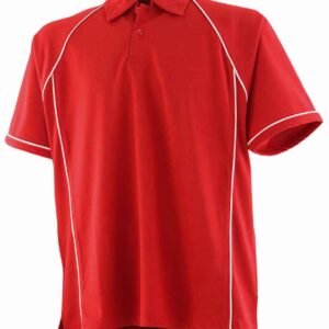 Finden and Hales Kids Performance Piped Polo Shirt | Red/White