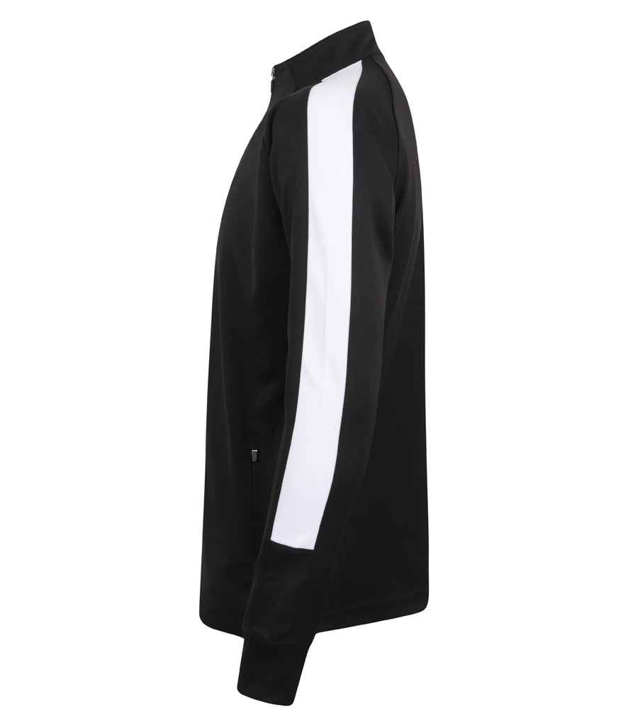 Finden and Hales Knitted Tracksuit Top | Black/White - Image 3