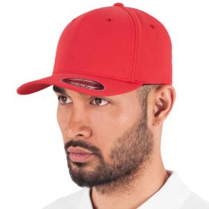 Flexfit 5 Panel Cap | Red