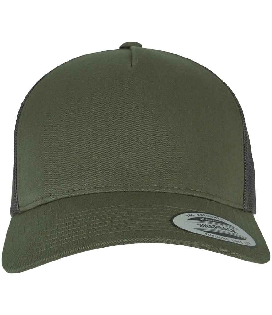 Flexfit 5 Panel Retro Trucker Cap | Chocolate Chip/Greyish Brown