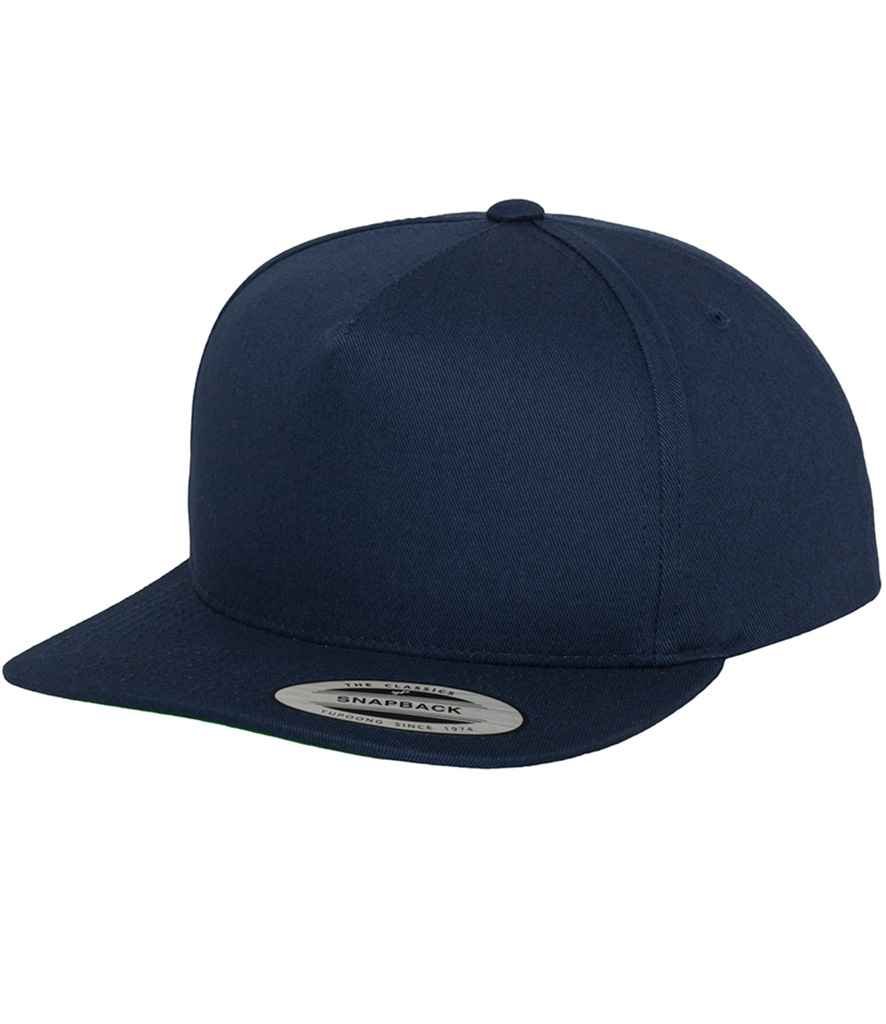 Flexfit Classic 5 Panel Snapback Cap | Navy