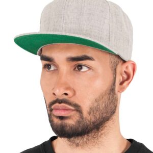 Flexfit Classic Snapback Cap | Heather Grey