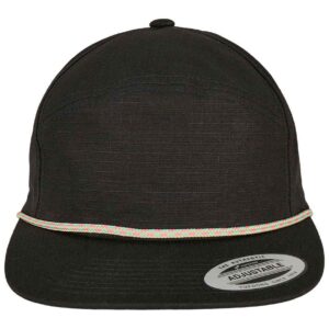 Flexfit Colour Braid Jockey Cap | Black