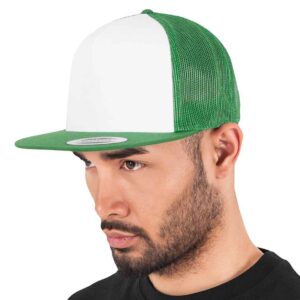 Flexfit Contrast Trucker Cap | Kelly Green/White